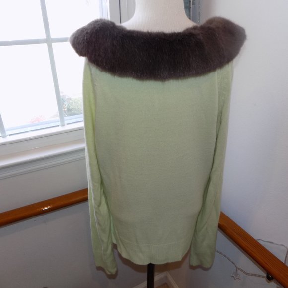 Evan Picone Mint Green Sweater - Picture 4 of 5